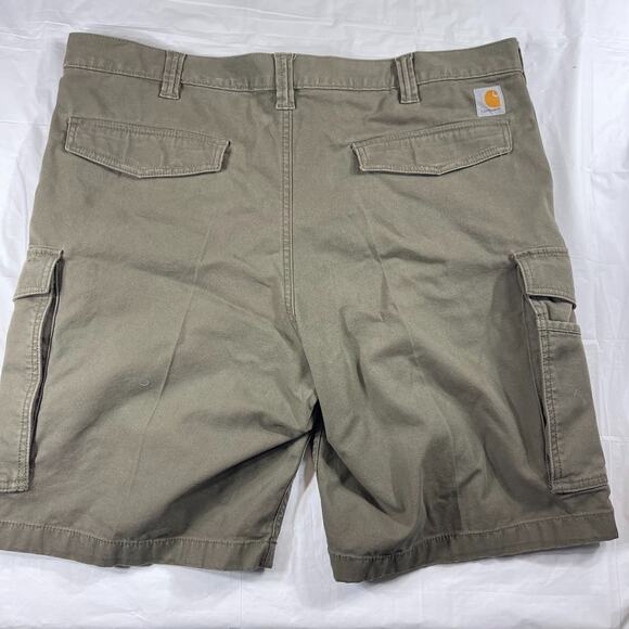 Carhartt Rugged Flex Relaxed Fit Cargo Shorts Size 40 Bundle 2 Black & Olive - Picture 4 of 14